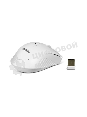Мышь беспроводная SVEN RX-325 белый, 1000 dpi, радиоканал, USB, кнопки - 4