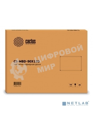 Демонстрационная доска Cactus CS-MBD-90X120 магнитно-маркерная, лак, 90x120 см, алюминиевая рама