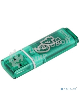 Флешка USB Smartbuy Glossy series green (SB64 GbGS-G), 64Gb, USB 2.0, R/W 25/15, зеленый