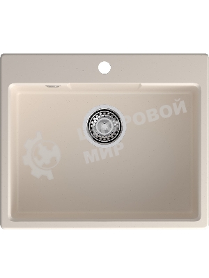 Мойка GRANFEST URBAN 658 1-чаша 580x490мм, монтаж: врезной, материал: кварц, белый