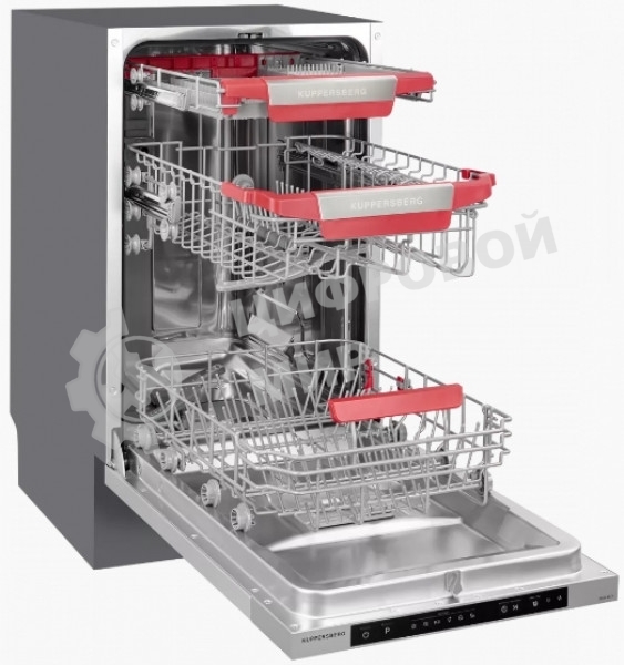 Встраиваемая посудомоечная машина Kuppersberg GSM 4574, серебристый, 44.8 см, 10 компл., 47 дБ, класс A++