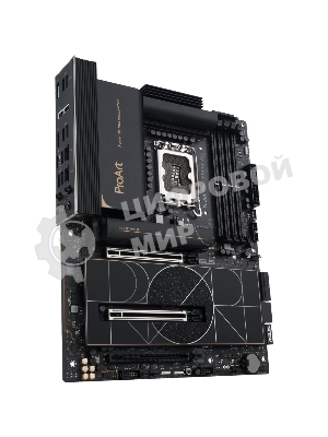 Материнская плата ASUS ProArt Z890-CREATOR WIFI, LGA 1851, Intel Z890, 4xDDR5, 4xSATA, 5xM.2, 2xPCIe 5.0 x16, 1xPCIe 4.0 x16, 1xHDMI, 1xDP, 1x 10Gb LAN, 1x 2.5Gb LAN, 2xUSB-C 10Gbps, 6xUSB-A 10Gbps, 1xUSB-A 2.0, 7.1, ATX