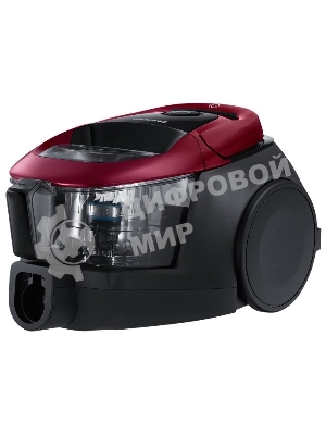 Пылесос Samsung VC18M31A0HP бордовый/черный, 380/1800 Вт, уборка сухая, пылесборник контейнер 2 л