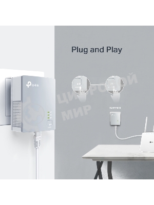 Сетевой адаптер TP-Link TL-PA4010KIT AV600 Nano Powerline Ethernet Adapter Starter Kit, Ultra Compact Size, 500Mbps Powerline Datarate,10/100Mbps Fast Ethernet, HomePlug AV, Green Powerline,Plug and Play, Twin Pa