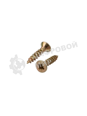 Саморез универсальный Kranz 3х16, желтый цинк, короб (500 шт./уп.)