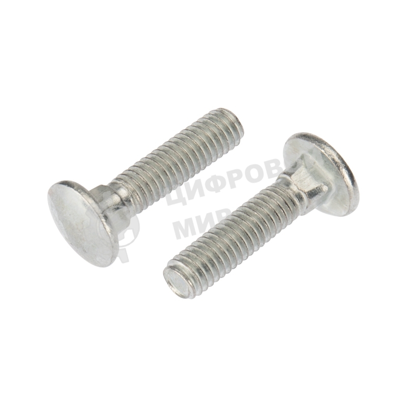 Болт мебельный Kranz DIN 603, 6х25, короб (50 шт./уп.)