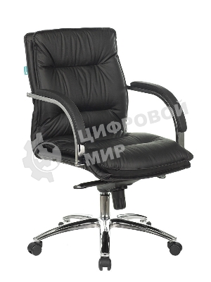 Кресло Бюрократ T-9927SL-LOW/BLACK черный, кожа