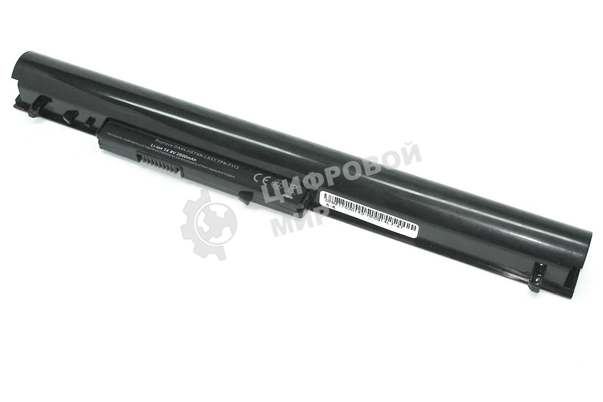 Аккумуляторная батарея для ноутбука HP Pavilion SleekBook 15-d 2600mAh OEM черный