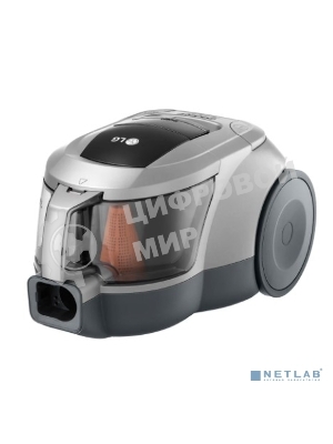 Пылесос LG VC5420NNTS серебристый/черный, 380/2000 Вт, уборка сухая, пылесборник контейнер 1.3 л