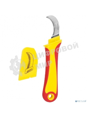 Нож монтажника Rexant нержавеющая сталь, изогнутое лезвие