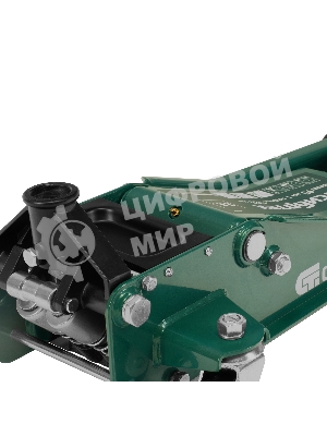 Домкрат гидравлический подкатной Сибртех, 3,5 т, 95-520 мм, быстрый подъем, низкий подхват, проф