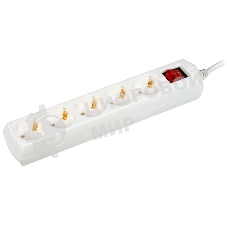 Сетевой фильтр IEK У05В WYP10-10-05-07-ZK-G, 7 м, 5 розеток, белый