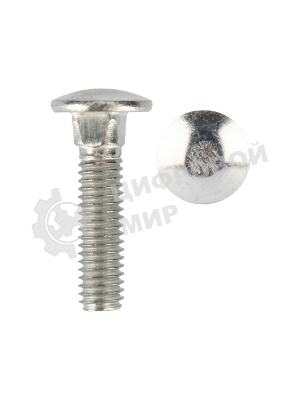 Болт мебельный Kranz DIN 603, 6х25, короб (50 шт./уп.)