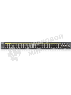 Коммутатор гибридный L2 PoE+ Zyxel NebulaFlex Pro GS2220-50HP, rack 19