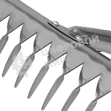 Грабли 14-зубые витые Сибртех, 340 мм, нерж. сталь, без черенка