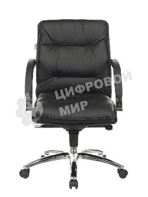 Кресло Бюрократ T-9927SL-LOW/BLACK черный, кожа