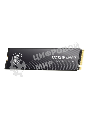 Накопитель SSD MSI M.2 2280 2Tb SPATIUM M560 Client SSD S78-440Q940-P83, PCIe Gen4x4 with NVMe, 3D TLC, R/W 4900/4400