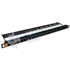 Патч-панель LANMASTER компактная 24 порта, UTP, кат.5E, 0.5U