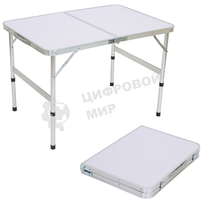 Ecos Стол складной TD-02 (90*60*60 cм) алюминий + мдф