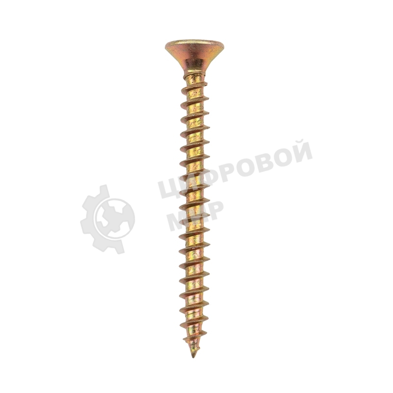 Саморез универсальный Kranz 5х50, желтый цинк, упаковка поставщика (4 000 шт.)