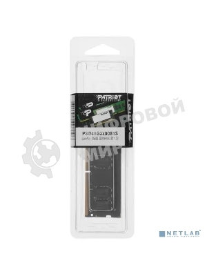 Оперативная память Patriot Signature, DDR4, 8GB (1x8 GB), 3200 MHz, CL22, SO-DIMM