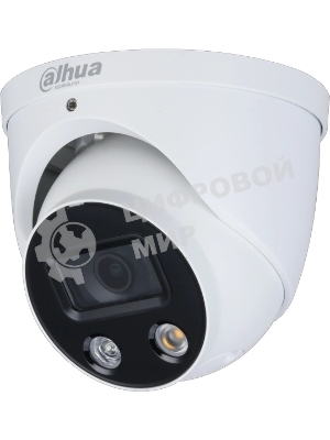 Камера видеонаблюдения IP Dahua DH-IPC-HDW3449HP-AS-PV-0360B-S5 3.6-3.6мм цв. корп.:белый/черный (DH-IPC-HDW3449HP-AS-PV-0360B)