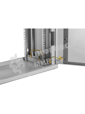 Шкаф коммутационный ЦМО (ШРН-9.350) настенный 9U 600x350 мм пер. дв. стекл 200 кг серый 300 мм 180 град.