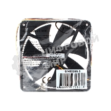 Вентилятор для корпуса Gembird черный, 140 мм, 1500 об/мин, 30 дБ, 3 pin