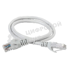 Патч-корд ITK, cat.5e UTP, 1м, серый