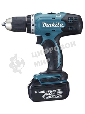 Дрель-шуруповерт Makita DDF453RFE, 18 В, 3 Ач, 42 Нм, щеточный