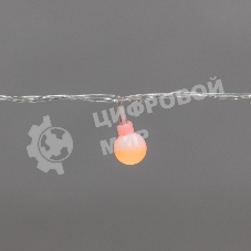Гирлянда светодиодная Neon-night Шарики 5м, 20 LED, IP20, прозрачный провод, свечение мульти (RG/RB), мигание, 230В