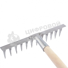 Грабли 14-зубые витые Сибртех, 340 мм, нерж. сталь, черенок в/с