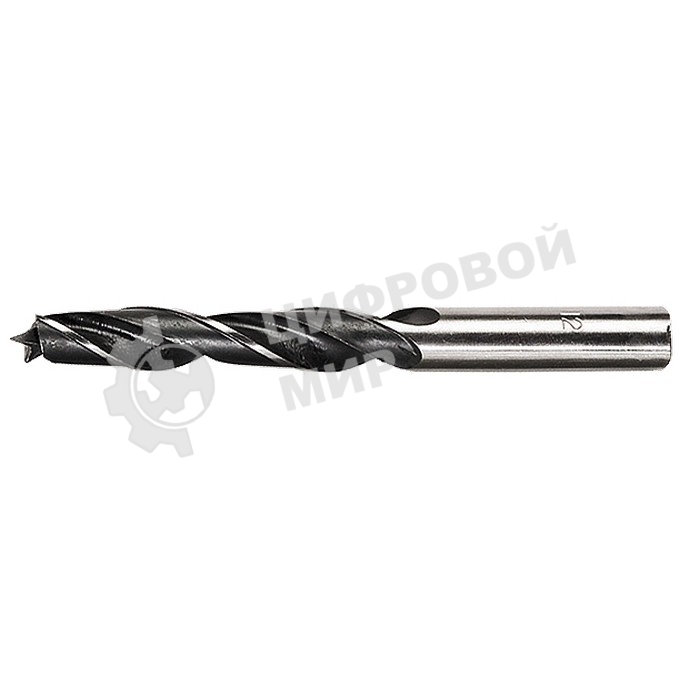 Сверло по дереву, 12 мм, цилиндрический хвостовик Сибртех