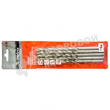 Сверло по металлу Matrix, 8,0 х 165 мм, полированное, удл., HSS, 5 шт. цил. хв.