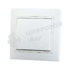 Выключатель проходной 1-кл. СП Мира 10А IP20 белый/белый LEZARD 701-0202-105