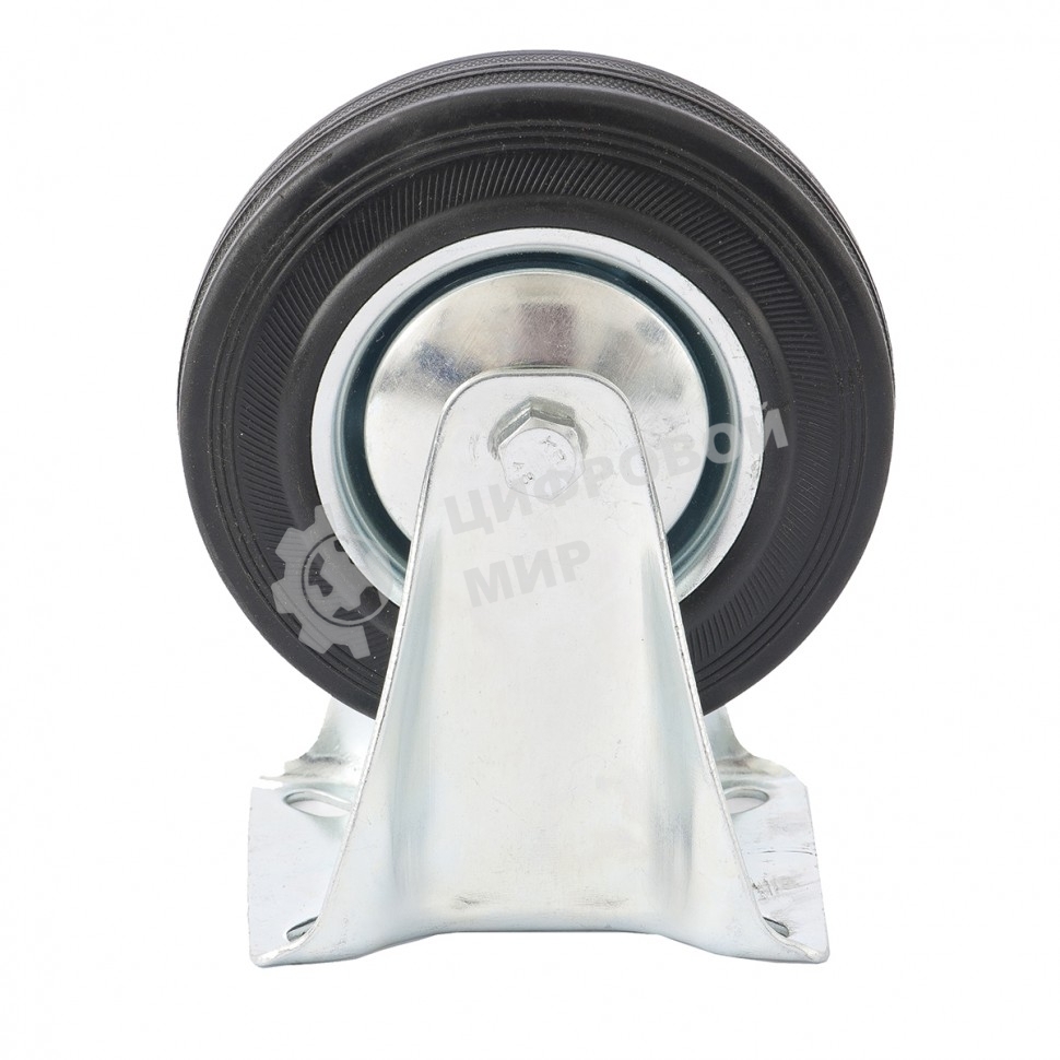 Колесо неповоротное Сибртех, диаметр 160 мм, крепление платформенное