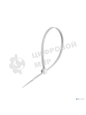 Стяжка (хомут) нейлоновая ExeGate CV66-400x4.8W (нейлон 6.6, 400x4.8 мм, неоткрывающаяся, halogen free, -40°C - +85°C, белая, 100 шт)