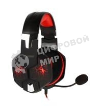 Гарнитура SmartBuy Rush Taipan чёрный-красный, проводная, USB, подсветка