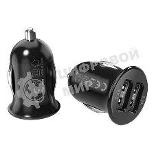 Автомобильное зарядное устройство ACD черный 24Вт, 2xUSB, 5В, 4.8А RTL