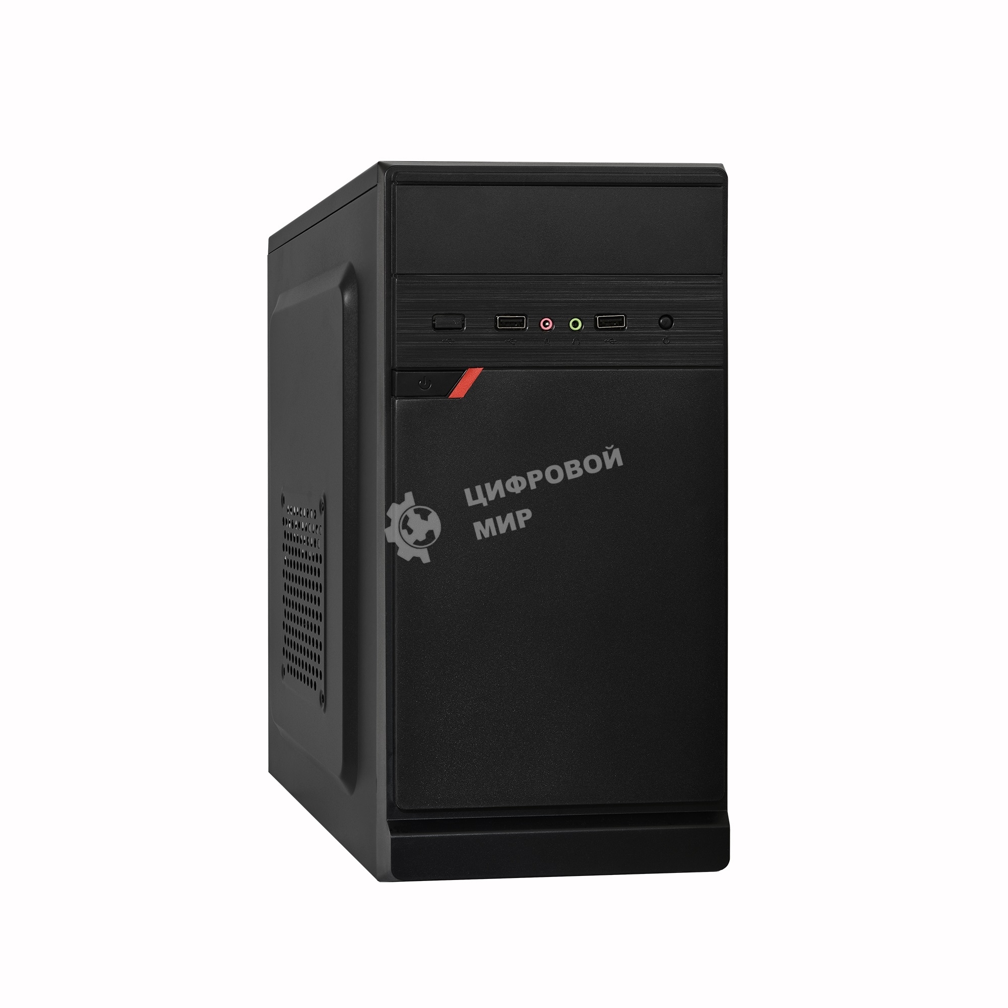 Компьютерный корпус ExeGate EX283057RUS Minitower ExeGate BAA-106 Black, mATX, (AAA350, 80мм), 2хUSB, Audio