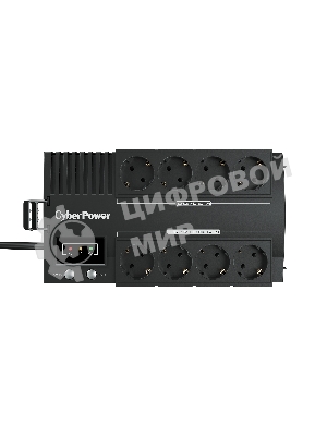 Источник бесперебойного питания CyberPower BS850E NEW линейно-интерактивный 850ВА/480Вт, 4+4 евророзетки, USB UPS Line-Interactive CyberPower BS850E NEW 850VA/480W USB (4+4 EURO)