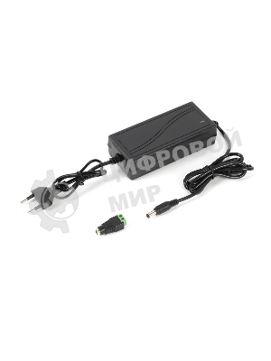 Источник питания Mollusk-VR 12/4 12В, 4А. Сетевой диапазон 110-245В провод с вилкой Mollusk-VR 12/4 power supply 12V, 4A. Network range 110-245V wire with plug