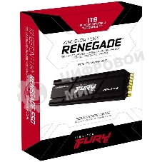 Накопитель SSD Kingston Fury Renegade, 1Tb, PCIe 4.0 x4, M.2 2280, NVMe, R/W 7300/6000, с радиатором