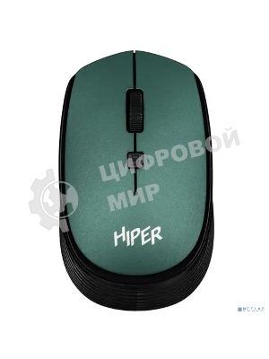 Мышь беспроводная HIPER HOMW-084 зеленый, 1600 dpi, радиоканал, USB, кнопки - 4