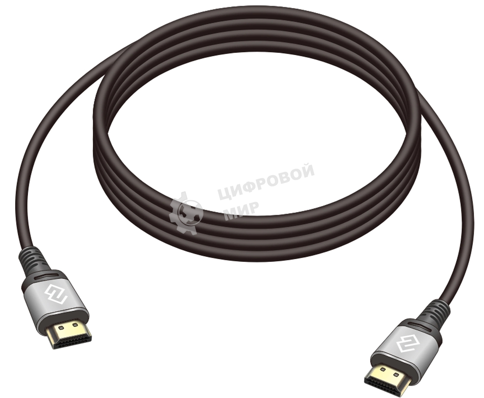 Кабель аудио-видео Digma HDMI (m)/HDMI (m) 3м. позолоч.конт. черный (D-HDMI-V2.0-3M)