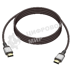 Кабель аудио-видео Digma HDMI (m)/HDMI (m) 3м. позолоч.конт. черный (D-HDMI-V2.0-3M)
