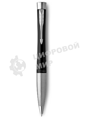 Ручка шариковая Parker Urban Core (CW2150858) Muted Black CT, M, черные чернила, подарочная коробка с европодвесом