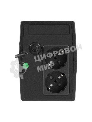 Источник бесперебойного питания ExeGate Power NB-1000.LED.AVR.2SH (1000VA/650W, LED, AVR, 2*Schuko, батарея 12V 9Ah, черный)