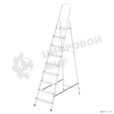 Стремянка Сибртех 9 ступеней, алюминиевая