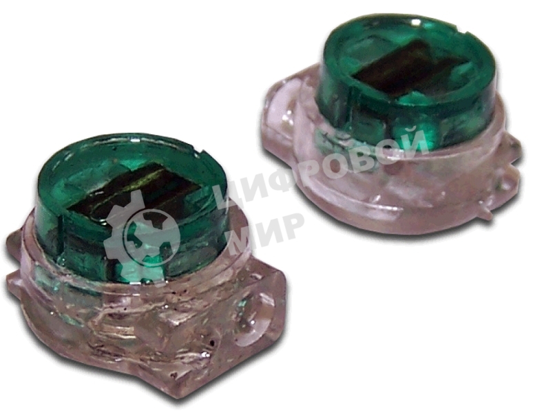 Соединитель проводов 0.4-0.9 мм, изолированный (скотчлок), параллельное подсоединение, гель, 100 шт.